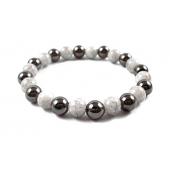 Hematite Stone Beaded Stretch Bracelet